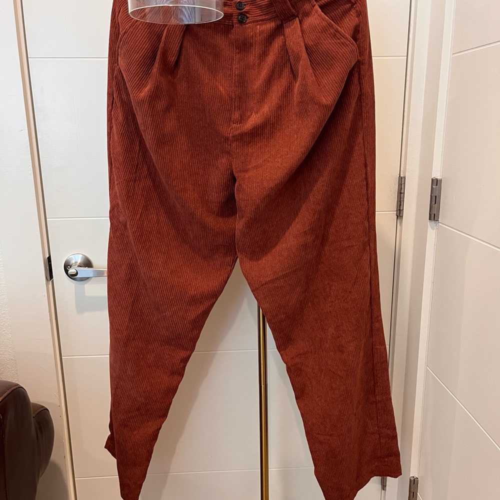 Madewell Burnt Orange Corduroy Pants